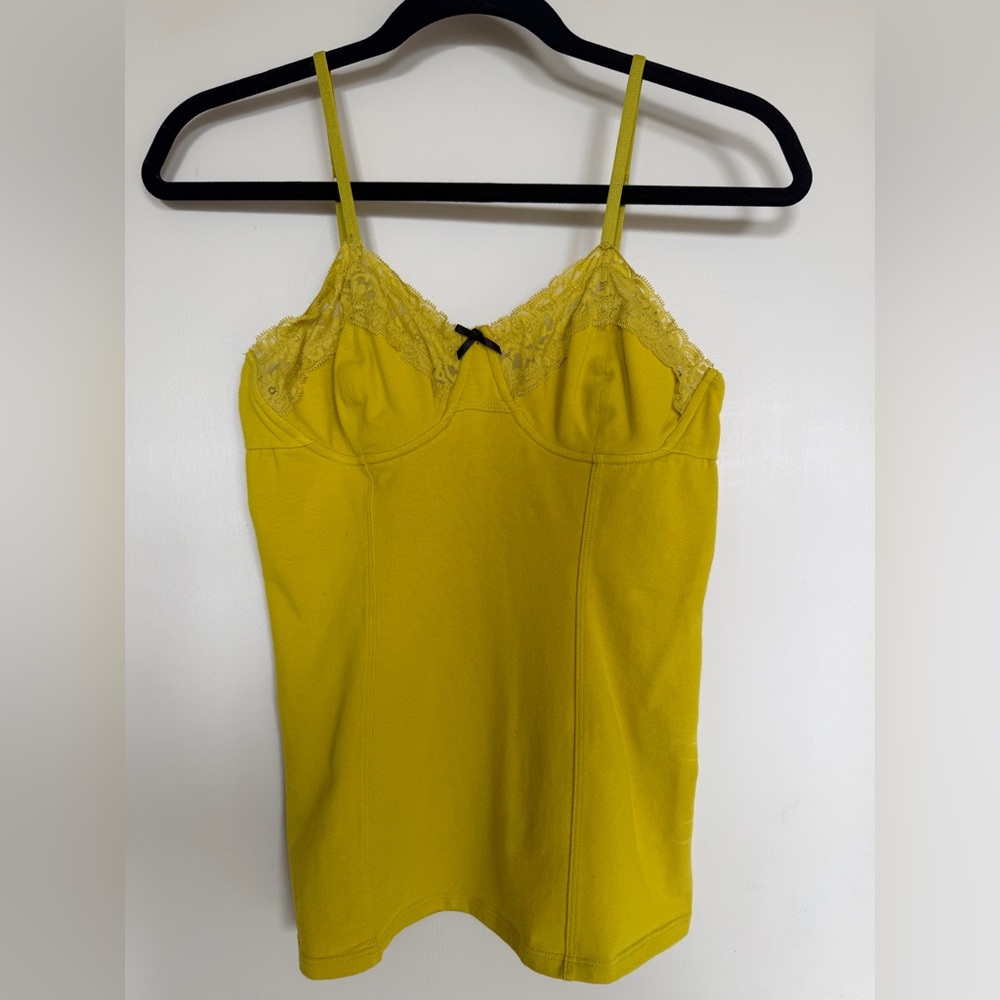 La Senza Lace Bustier Cami Top Underwire Corset Tank Size Large